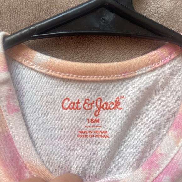 Cat & Jack Pink and Peach Tie-Dye Dress - Picture 5 of 5